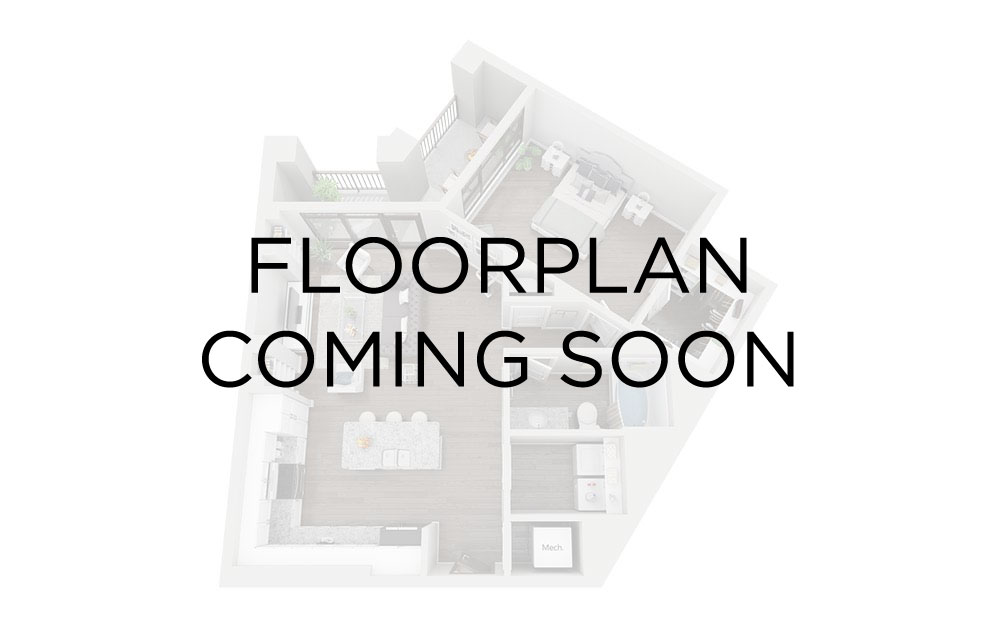 A02 - Studio floorplan layout with 1 bathroom and 475 square feet